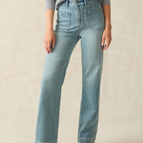 NWT - Faherty Stretch Terry Patch Pocket Pant - Eastern Shore - Size 25 - Picture 3 of 8